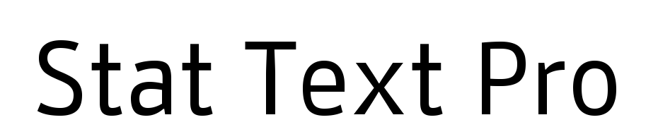 Stat Text Pro Yazı tipi ücretsiz indir